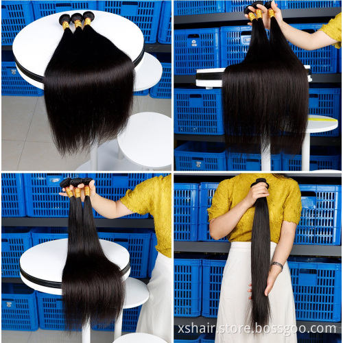 Top selling virgin cuticle aligned hair 100% human hair bundles straight virgin hair weaves for black woman